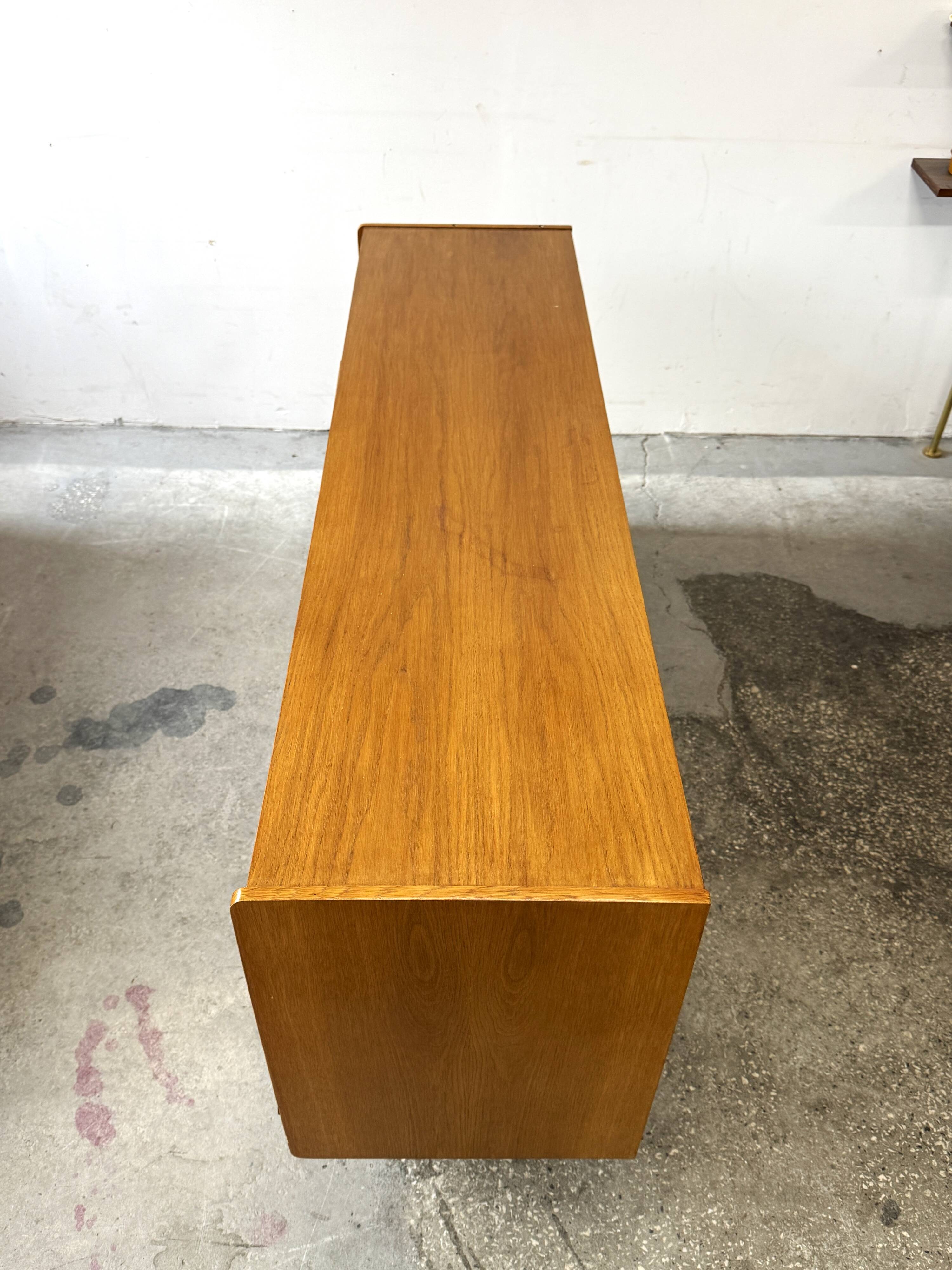 Czechoslovakian sideboard cabinet, J. Jiroutek, vintage design, prl