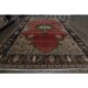 Tapis turc fait main en laine et coton rouge des années 1970 172x278