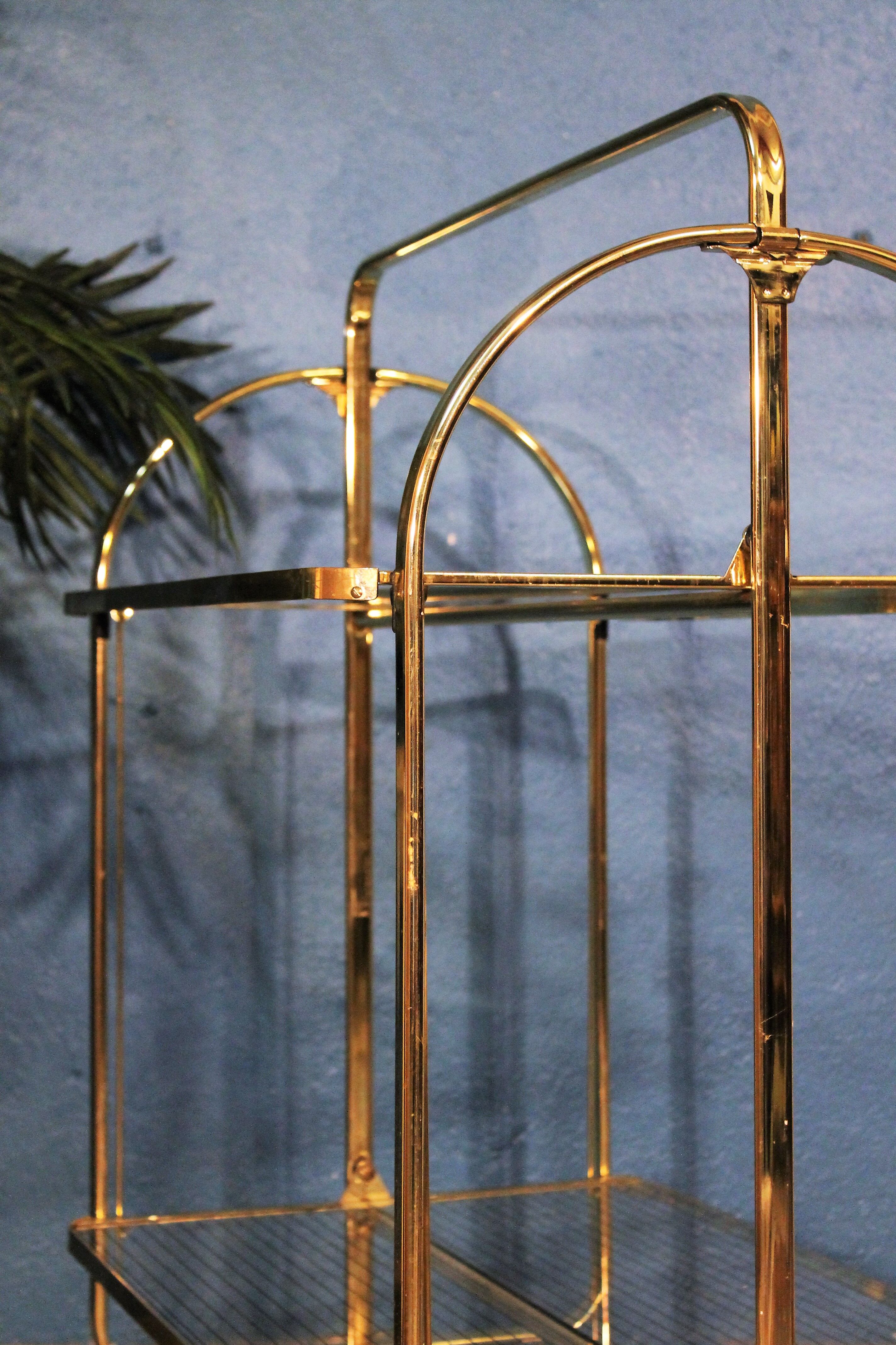 Metal-glass trolley 1970s