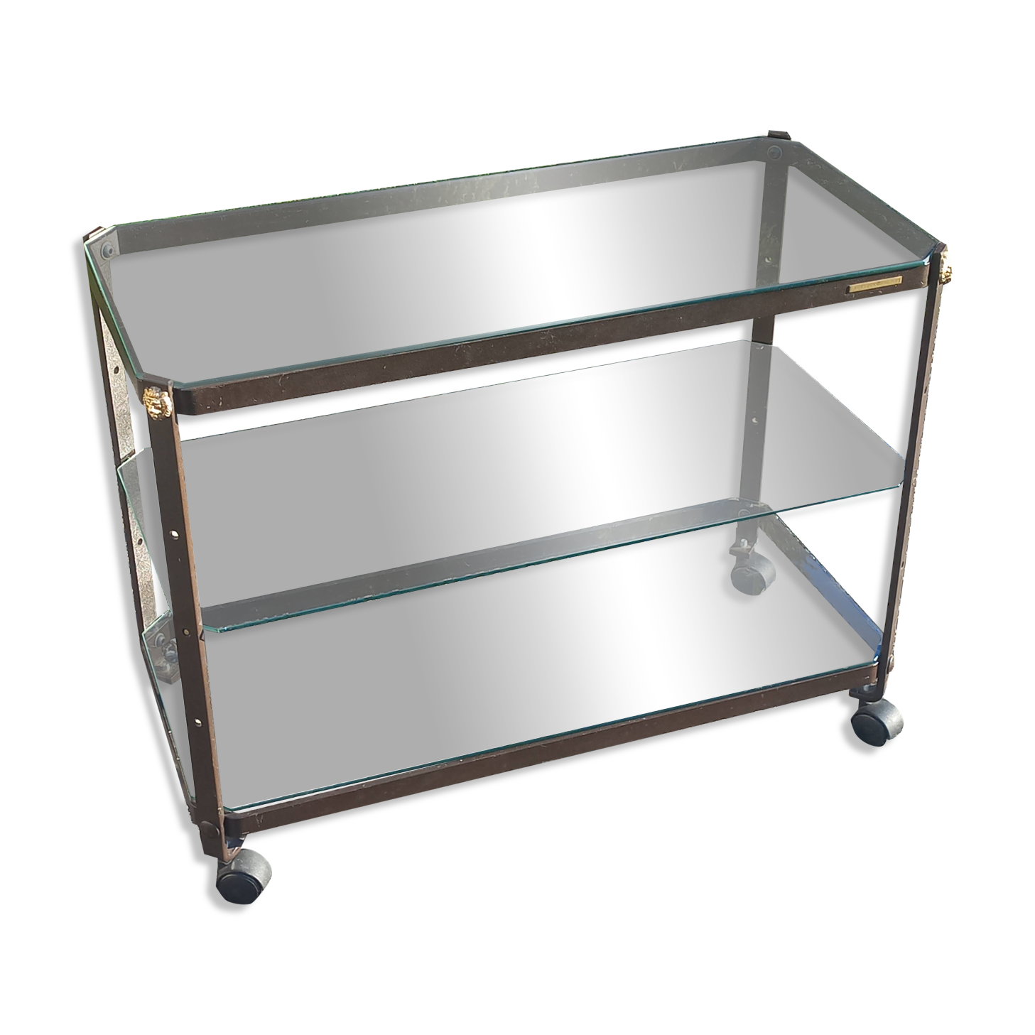 Rolling dessert trolley designed by Pierre Vandel