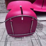 Pair of “Mariquita” designer chairs – sled base