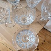 Set of 7 Baccarat Côte d'Azur wine glasses