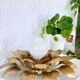Large golden flower wall lamp