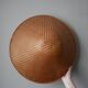 Antique braided conical hat handcrafted traditional vintage Asian crafts