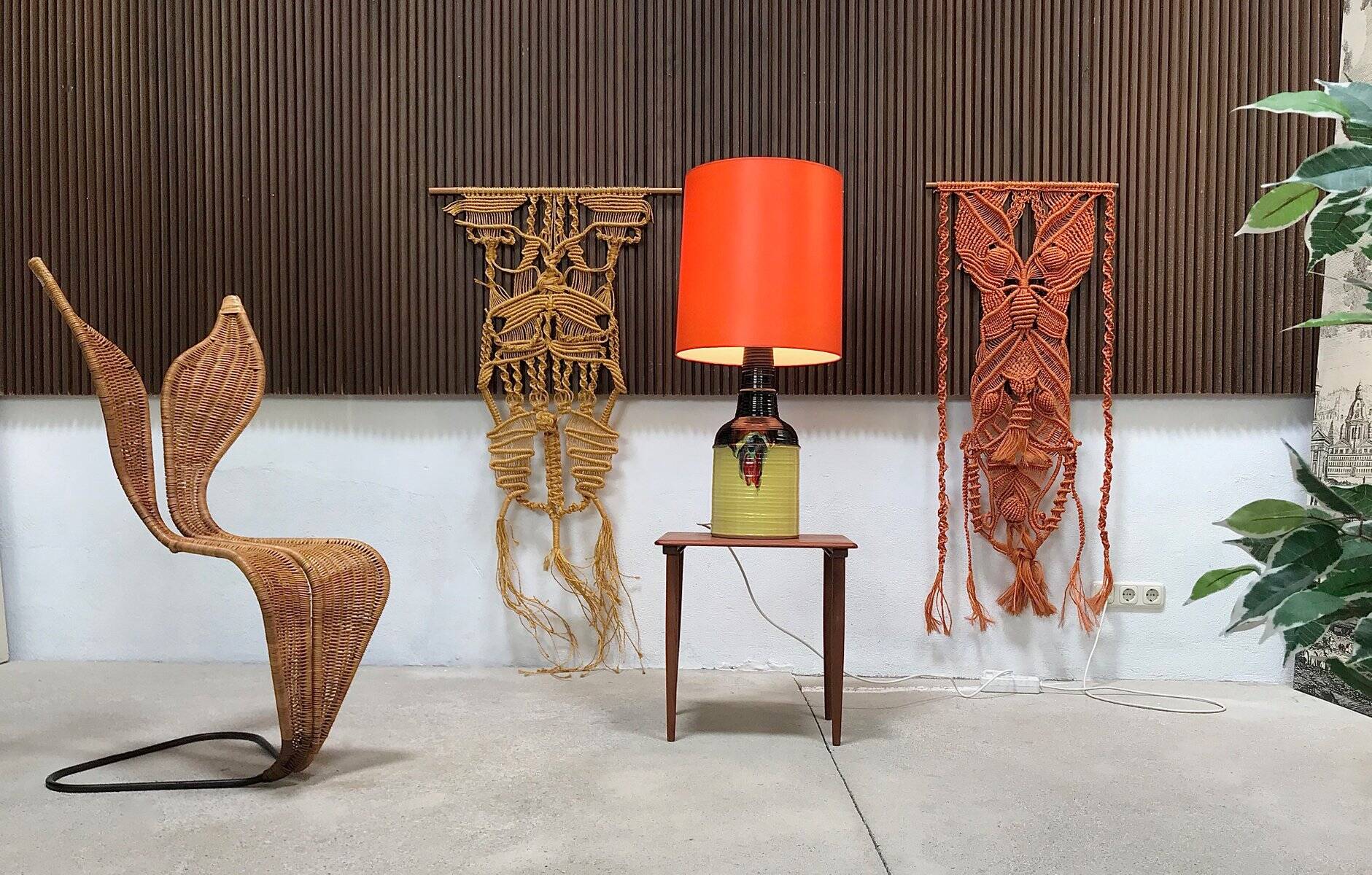 Large glazed ceramic art table lamp by Bjørn Wiinblad for Rosenthal, 1960s