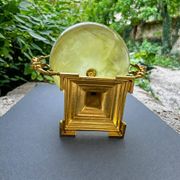 19th-century onyx and bronze fruit bowl tazza