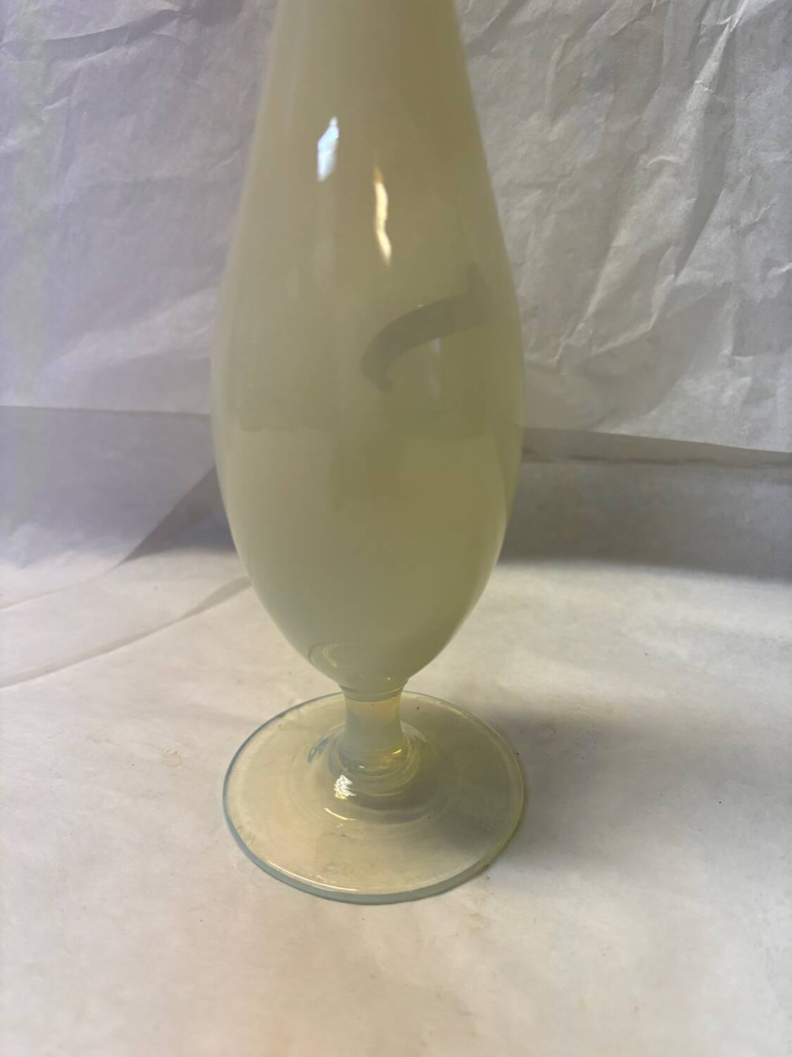 Beige opaline vase