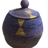 Magnificent handmade woven storage basket Height: 40/50 cm Ø: 30/50 cm