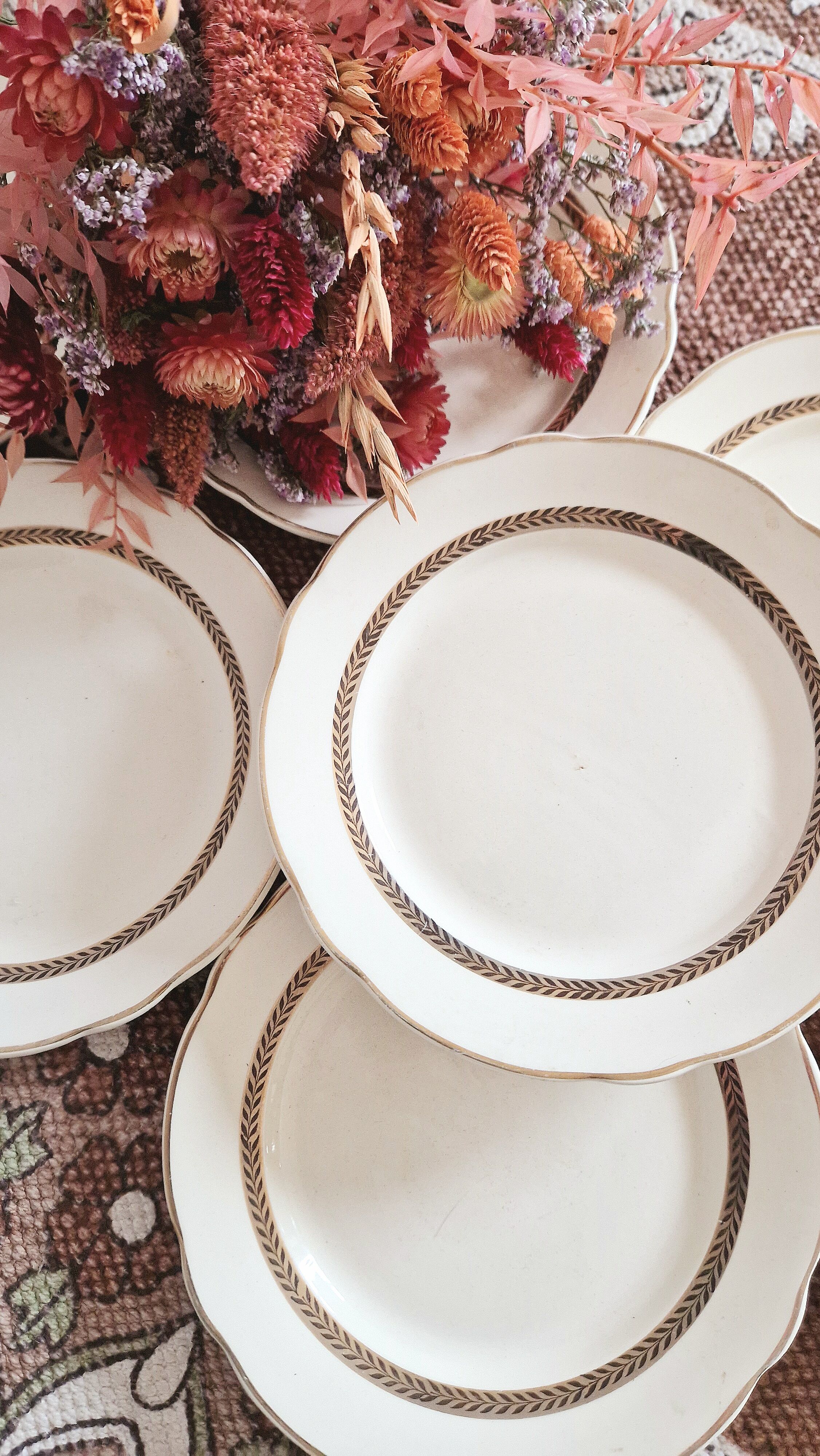 Set of 10 dessert plates Digoin Sarreguemines