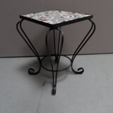Vintage sidetable with tiles 1960's