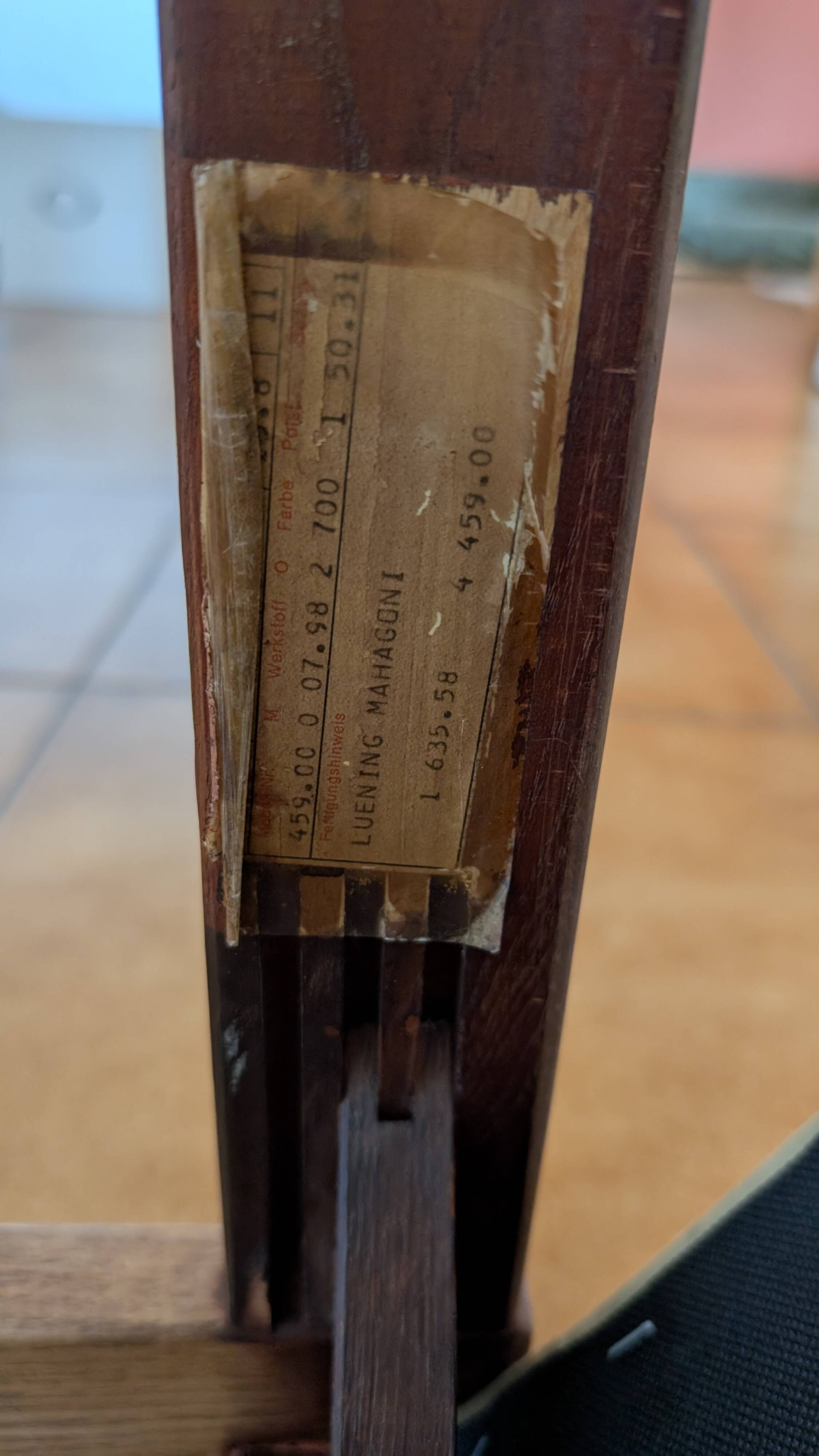 Vintage mahogany chairs – sage green velvet – German design