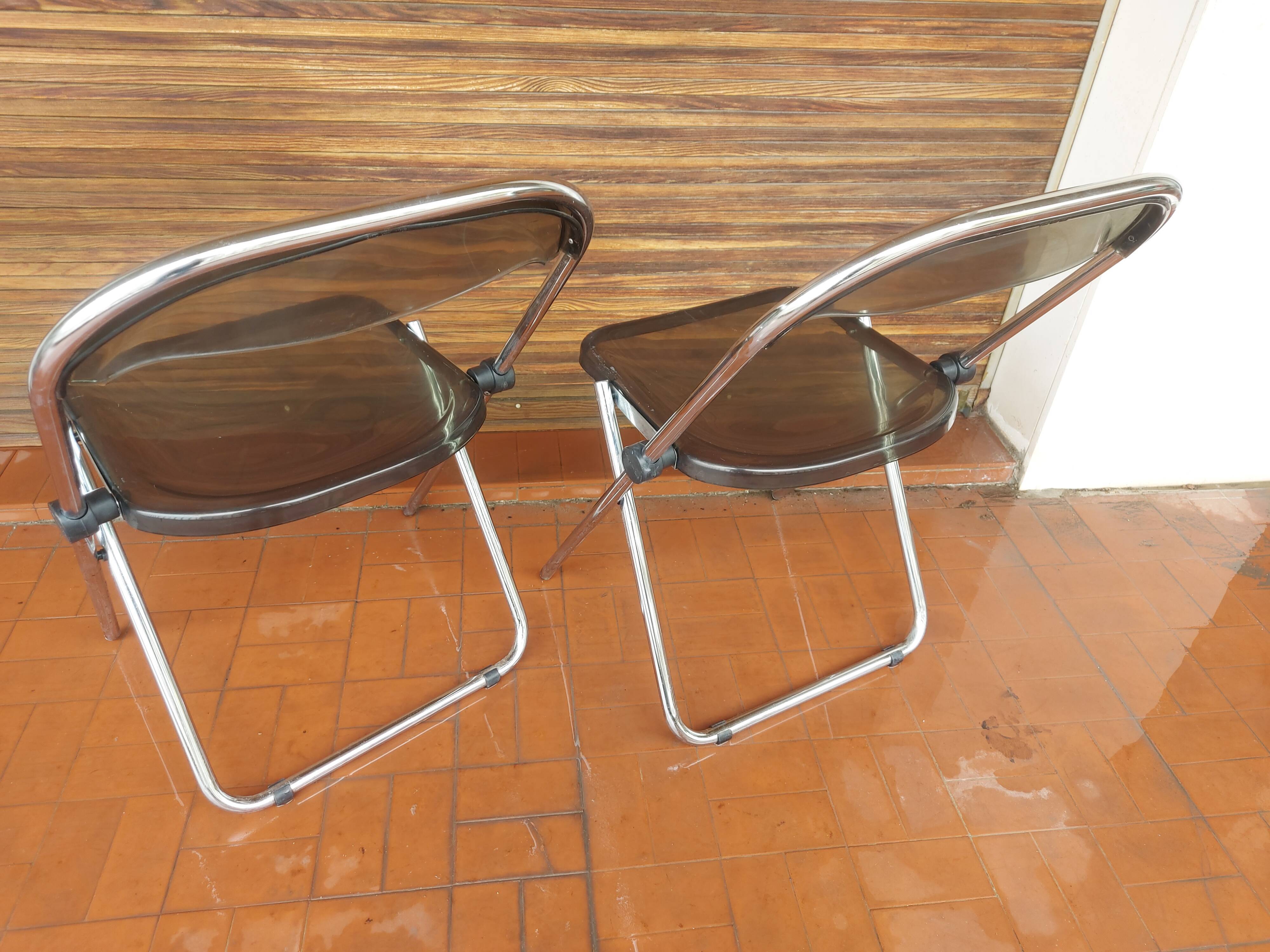 2 folding chairs in plexi , Itialienne , 2inn in Lissone
