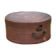 Large old boiled cardboard hat box
