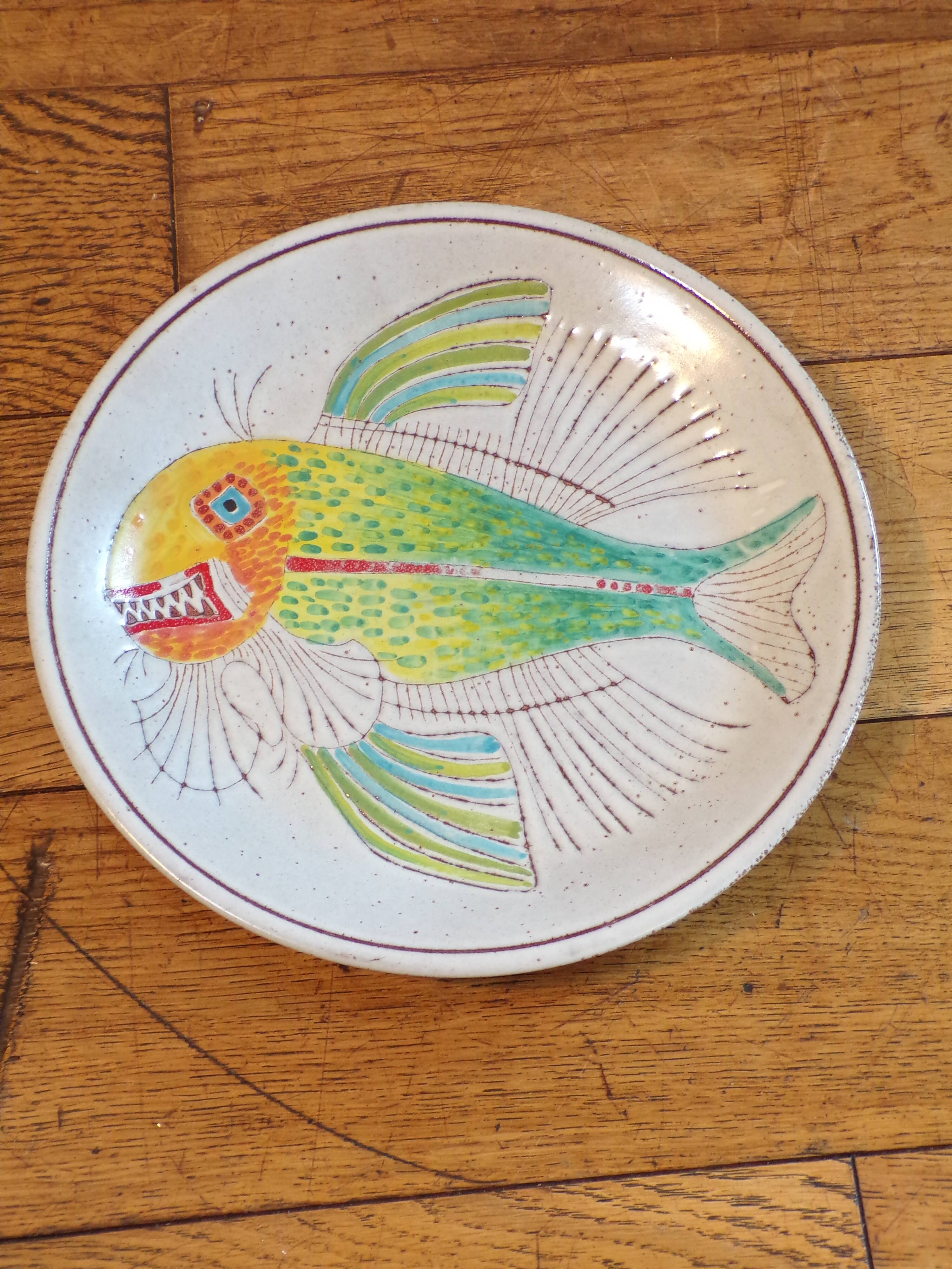 2 Cottoveneto plates with fish