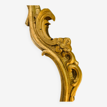 Miroir bois sculpté ovale