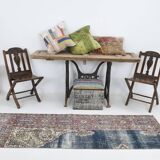 Navy Blue Vintage Runner Rug, 75x231Cm SK 6884
