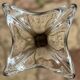 Smoky crystal designer vase, Murano Sommerso style, vintage, 1970s