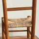 Chaise enfant vintage en bois et paille