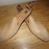 Pair of rough wood shoe trees