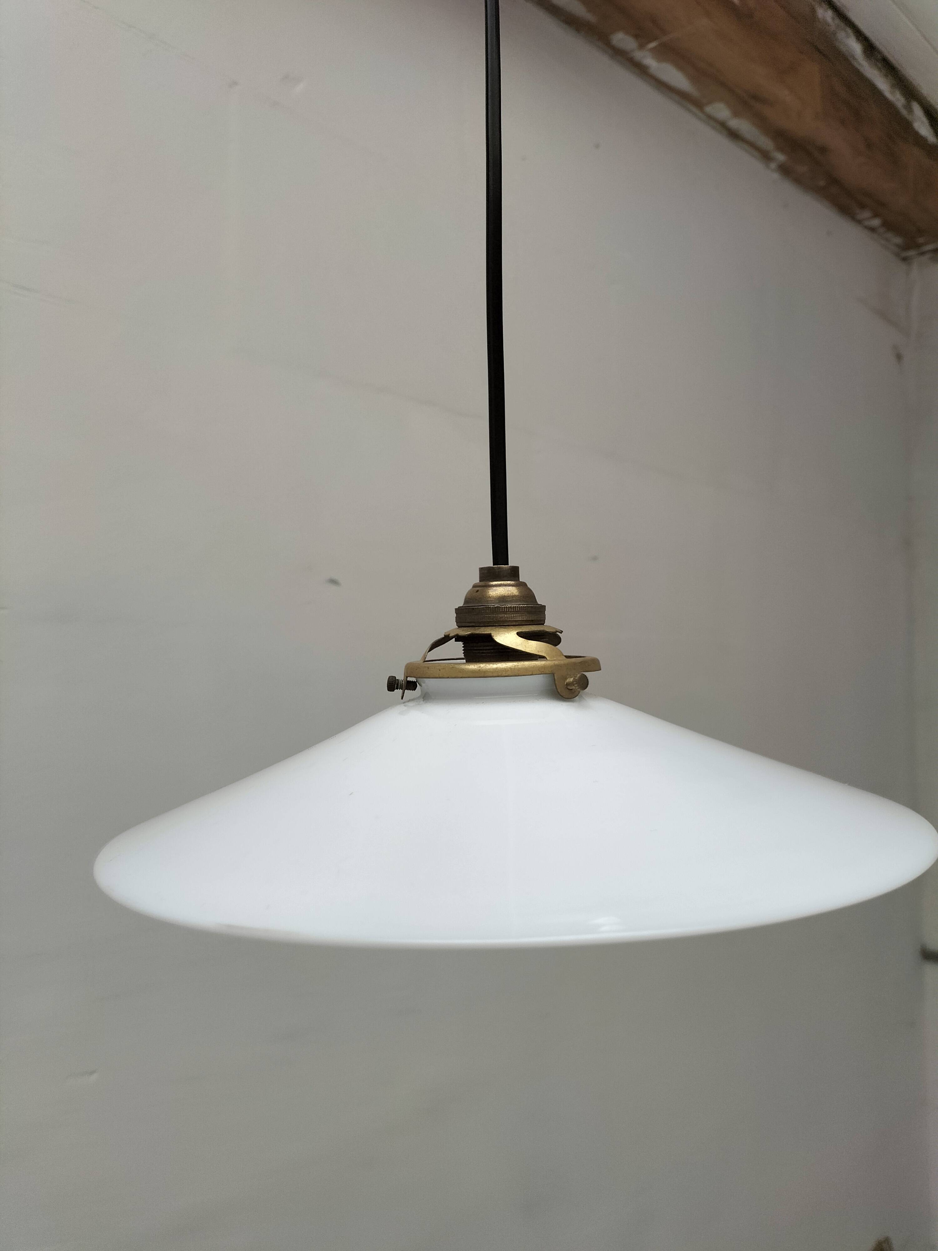 Opaline pendant light