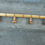 Bamboo coat rack 4 hooks