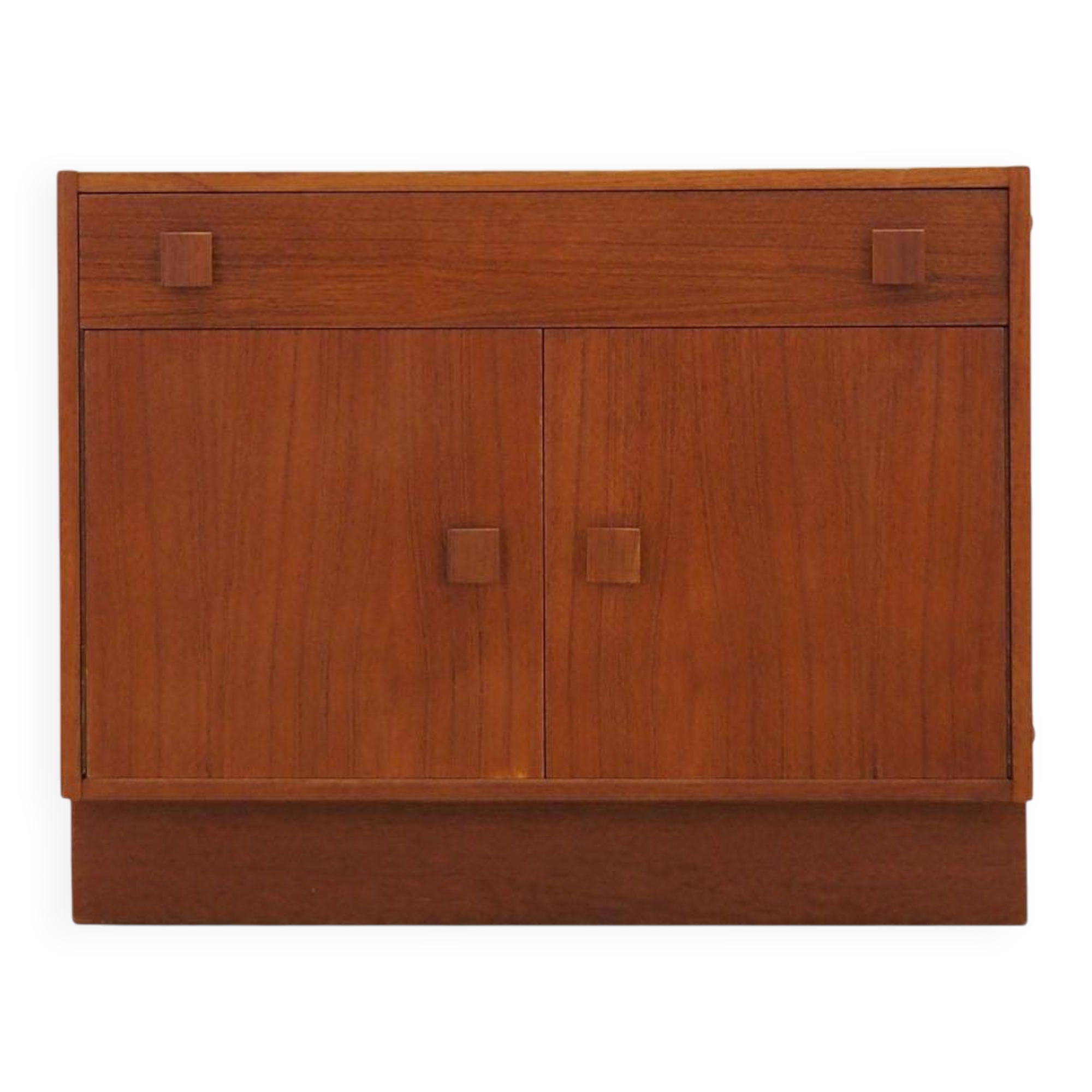 Danish Veneered Cabinet with Drawer, 1960s
