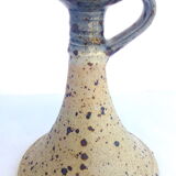 Pierre Digan-style sandstone and blue-collar candlestick