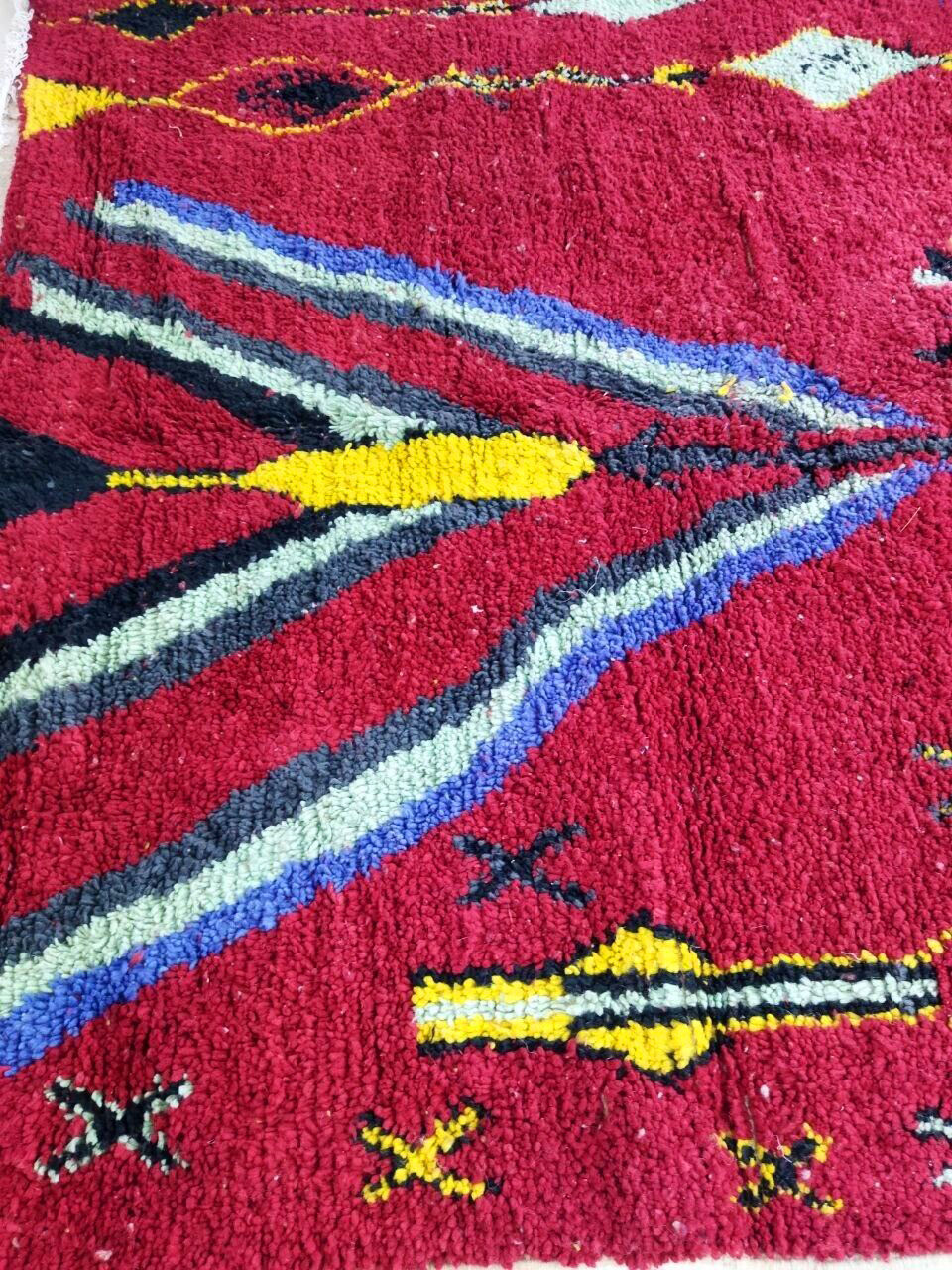 Moroccan carpet red 298x198cm