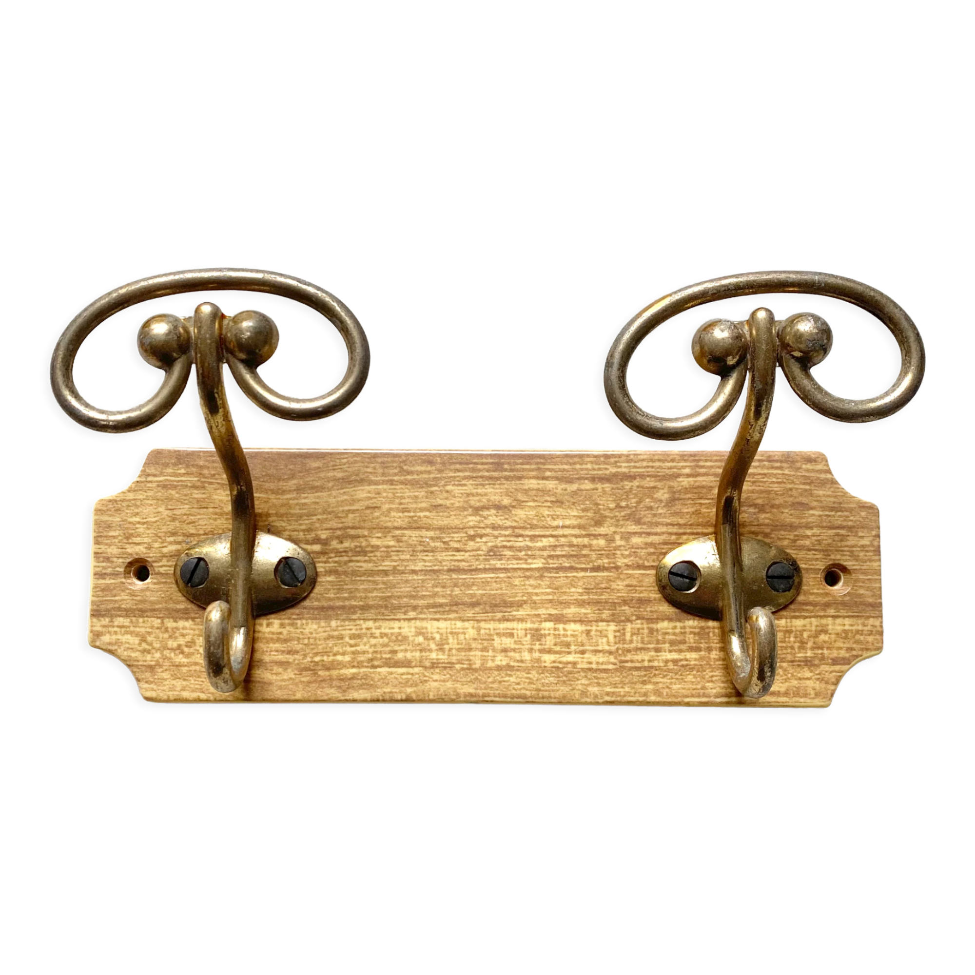 Vintage coat rack 2 hooks