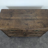 18th century solid walnut chest of drawers