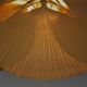 Lustre Uchiwa Hana par Ingo Maurer en papier japonais et bambou