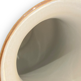 Green cracked ceramic vase Elephant Handles China XXth