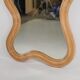 Large "waves" rattan mirror
