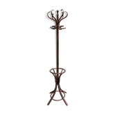 Portemanteau bois courbe 12 patères vintage