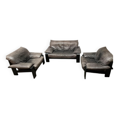 Fauteuils et canapé postmodernes par Rolf Benz pour Musterring, Allemagne années 1990