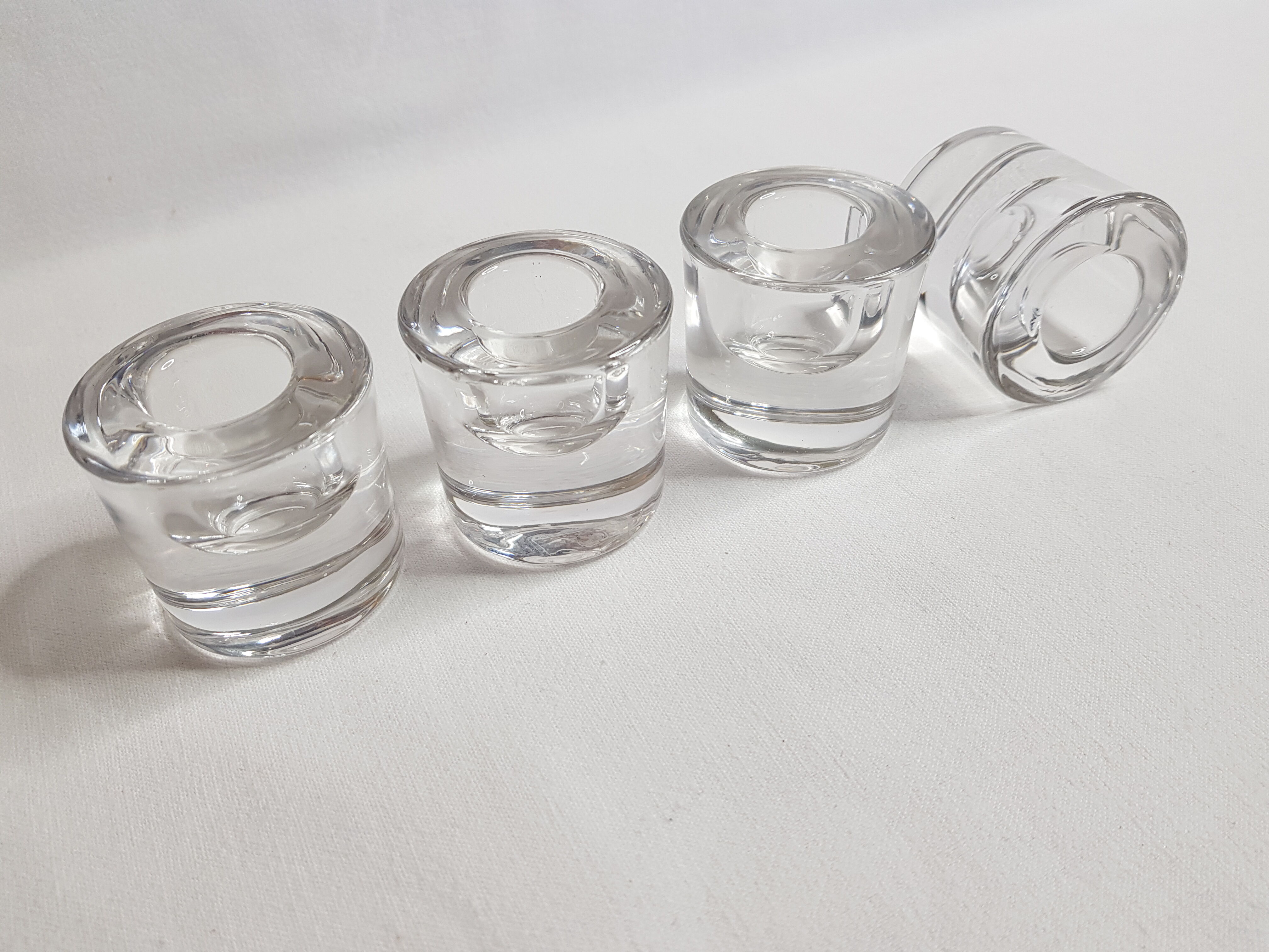 Set of four crystal candlesticks design "Rasteli"