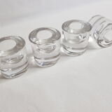 Set of four crystal candlesticks design "Rasteli"