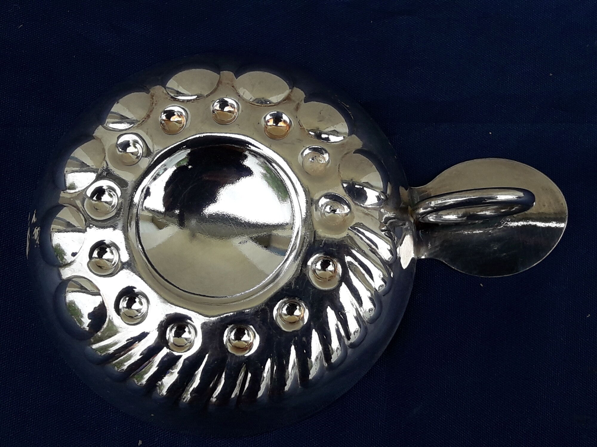 Tastevin silver metal Nights Saint Georges Dufouleur father and son diam 7.5 cm