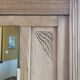 Stripped parisian wardrobe, raw wood