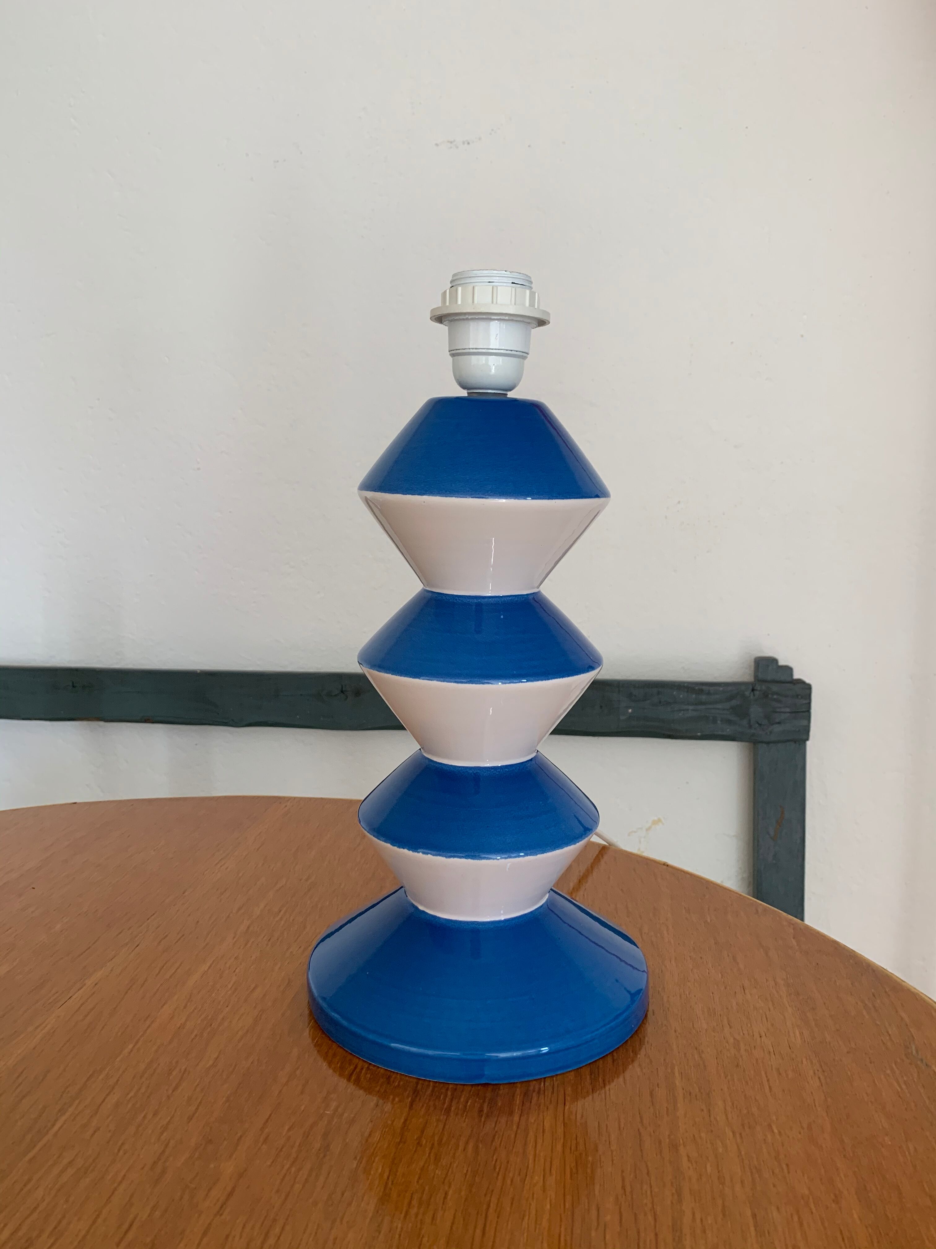 D'Albret France Vintage Memphis Ceramic Lamp