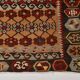 6x12 Dark Burgundy Long Wide Handwoven Turkish Kilim Rug Carpet, 168x354 Cm