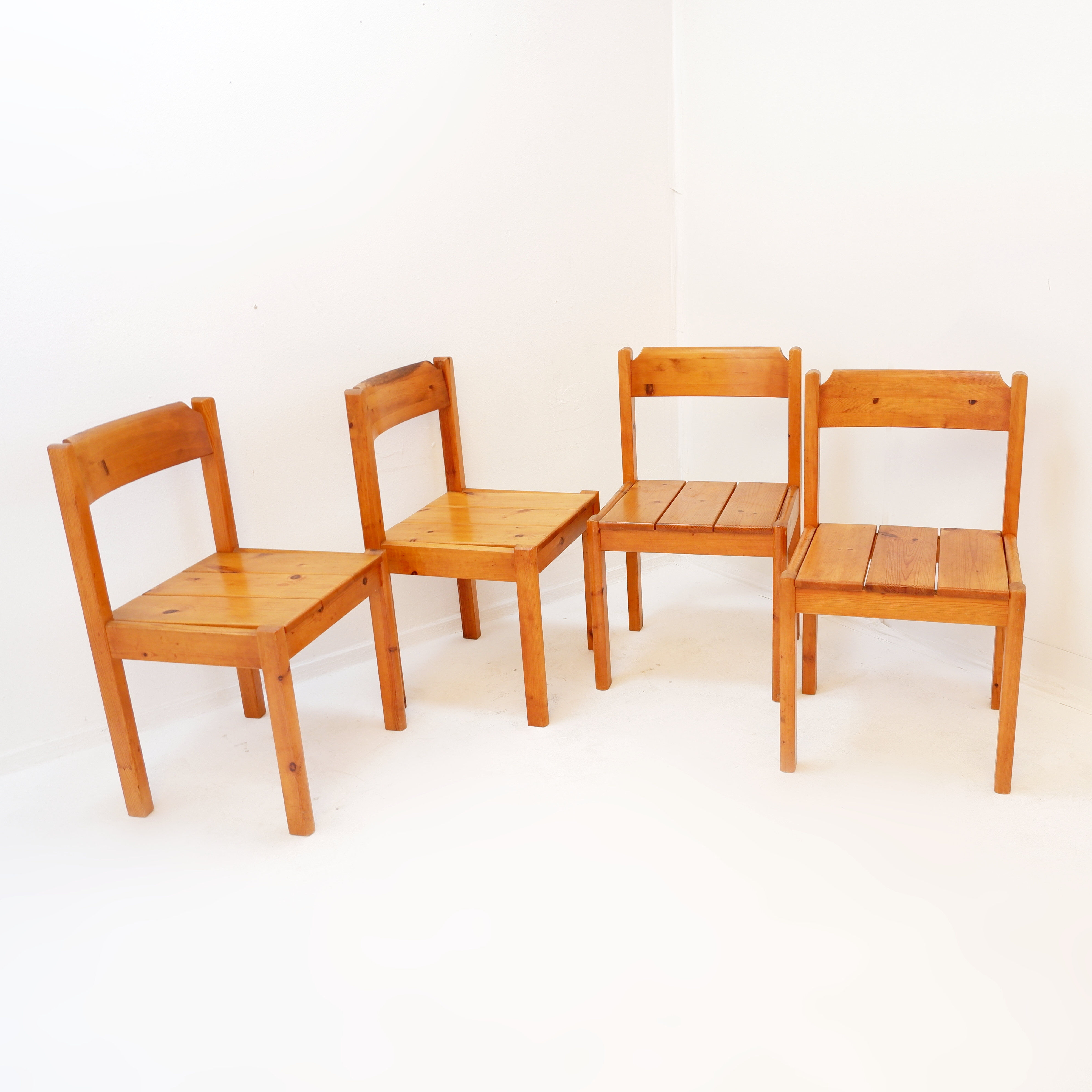 Ensemble de salle à manger suédois en pin, milieu du siècle - années 1970