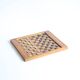 Antique wooden checkers and chess board, 1920s