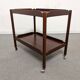Rosewood serving table on wheels by Opal Möbel from the 60s/70s