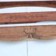 Set of 6 antique carved wooden pediments – floral motifs – woodwork