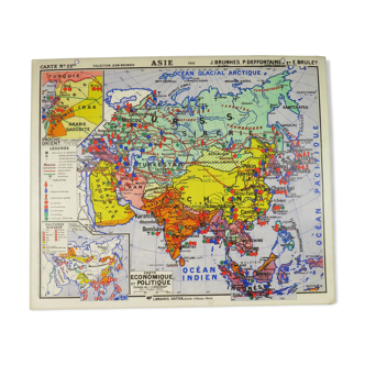 Old school map Asia No.22 - Jean Brunhes collection