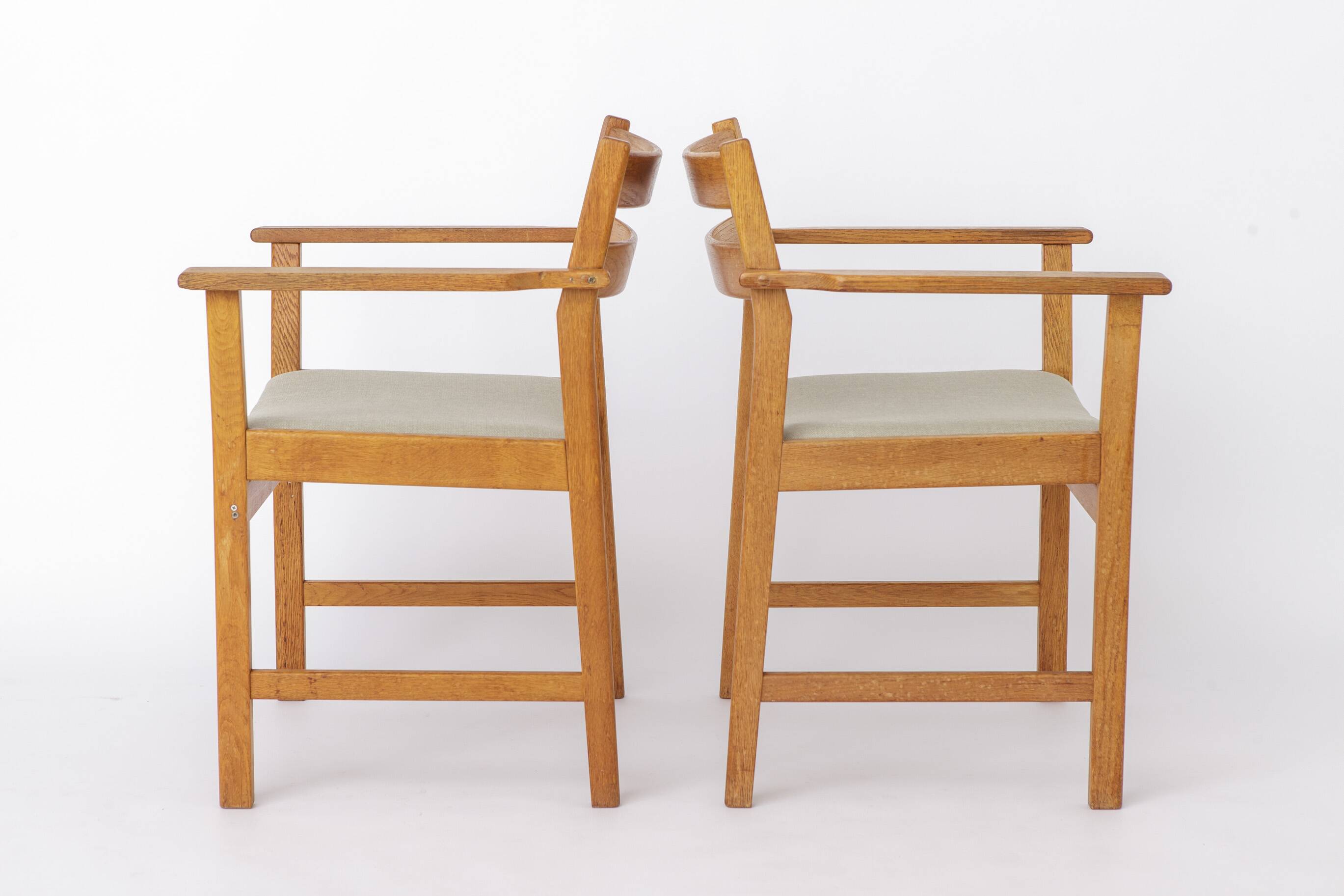 2 of 6 Kurt Østervig Oak Dining Chairs for KP Møbler, 1960s Danish