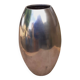 Polished cast aluminum vase, 1960s