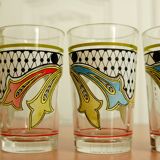 Set of 6 vintage shooter glasses
