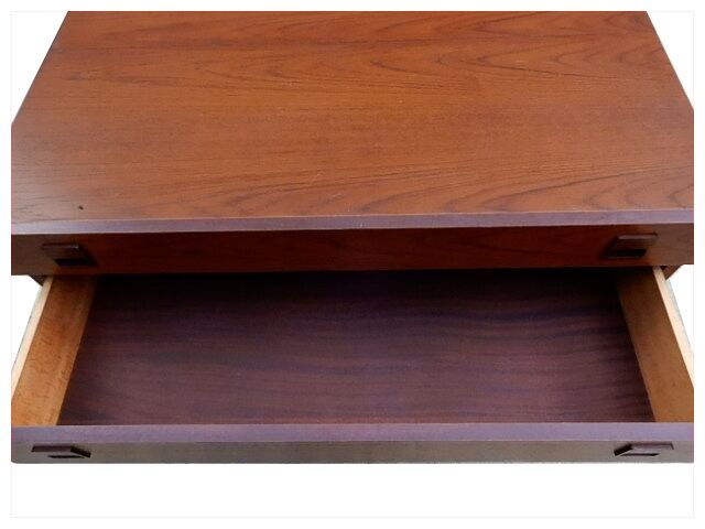 Coiffeuse commode scandinave en teck années 1960